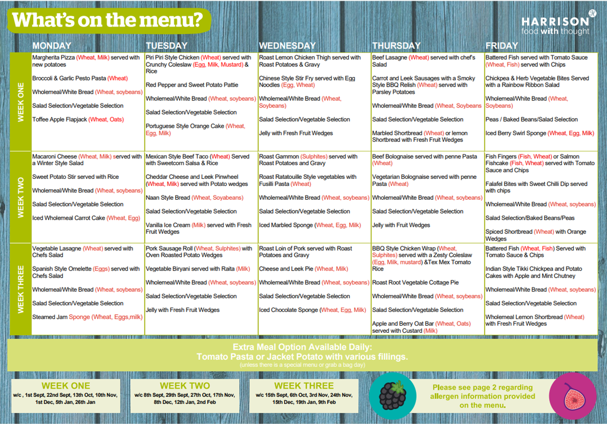 Autumn Menu version 2